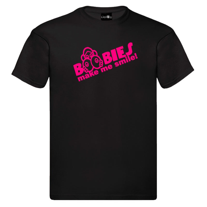 Boobies Make Me Smile Unisex Tee – Fun, Comfortable, and Eye-Catching