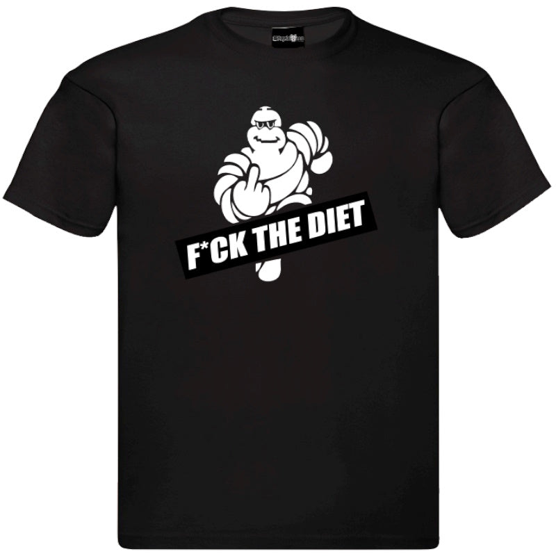 "F*ck The Diet" T-Shirt – Unisex Tee in Black and White
