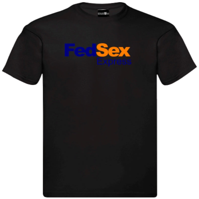 "FedSex Express" T-Shirt – Unisex Tee in Black and White