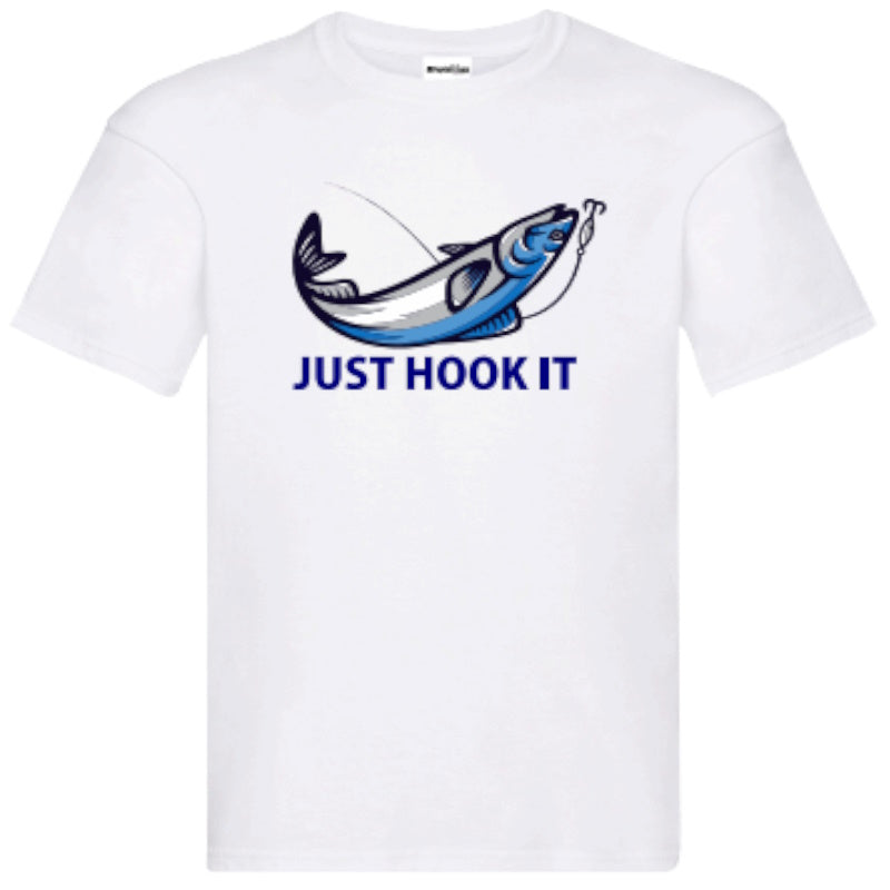 "Just Hook It" T-Shirt – Unisex Tee Available in Black and White