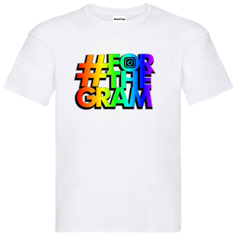 "#For The Gram Pride" T-Shirt – Unisex Tee in Black and White